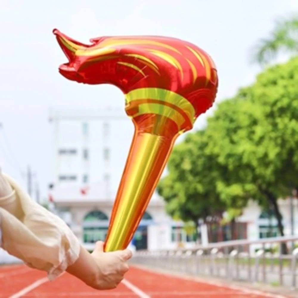 🎈氣球快易送🎈運動會火把氣球 火把氣球 鋁箔氣球 聖火氣球 運動會氣球 校慶 畢業  奧運氣球火把 運動會 聖火 