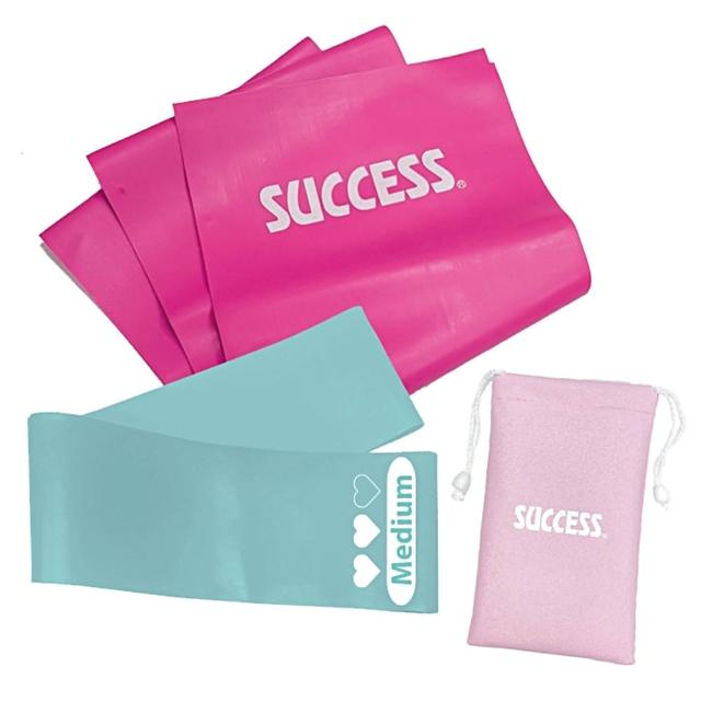 【SUCCESS 成功】瑜珈塑身彈力帶組 (附收納袋)
