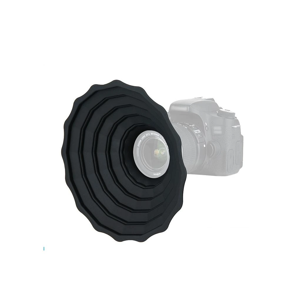 小號/大號 可摺疊 鏡頭消光罩 矽膠鏡頭罩 反射罩 遮光罩 微單 單反相機 消除玻璃反光