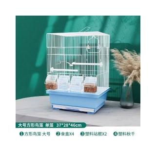 鳥籠 高端天窗鸟笼鹦鹉笼子亚克力大号横丝双层鳥籠玄凤虎皮专用豪华