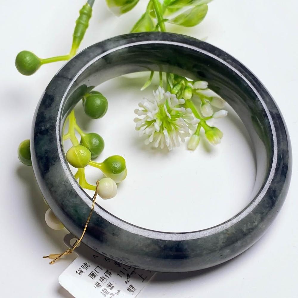 本翡翠　上手環4点　165g トヒチ　東さ7-0802☆2F 冰糯種帶黃翡翡翠玉鐲#53mm (台北)