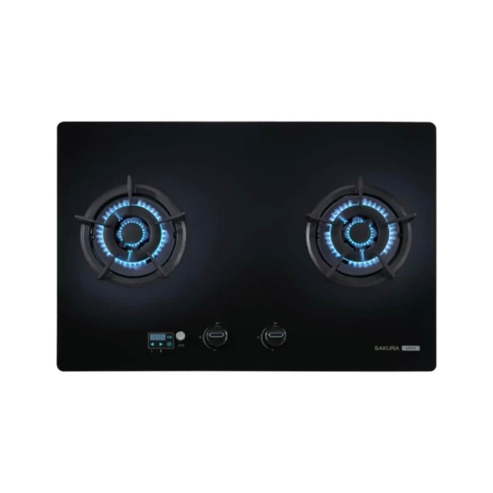 【SAKURA 櫻花】(全省安裝)二口大面板易清檯面爐G2627G瓦斯爐桶裝瓦斯G-2627GBL