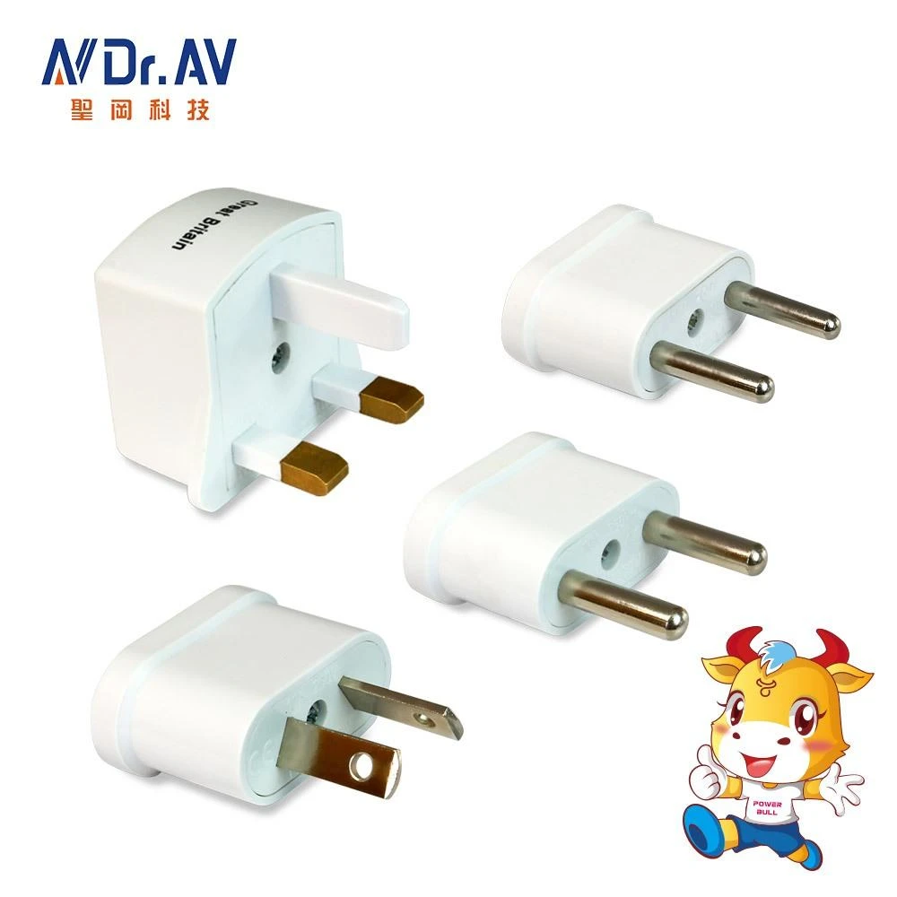 【Dr.AV 聖岡科技】出國必備 萬國旅遊轉接頭轉換組✈️英規T型 歐規小圓 歐規大圓 紐奧八字 UTA-124