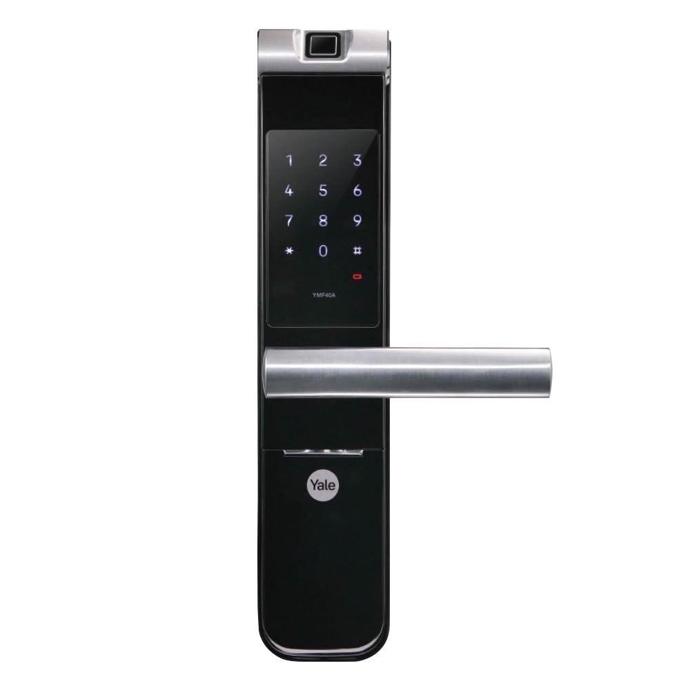 【Yale 耶魯】Yale YMF40A指紋密碼電子鎖-黑色(含基本安裝)