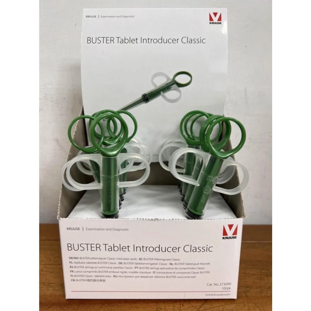 【KRUUSE】🏥醫院直營🚚快速出貨 丹麥KRUUSE《BUSTER 硬/軟頭餵藥器》1/支 犬貓適用 附手柄超便利寵物餵藥