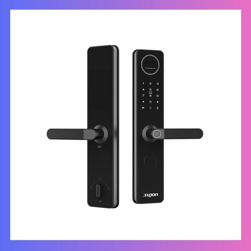 【AXGON】G1-100K 人臉辨識八合一電子鎖(人臉│指紋│卡片│密碼│鑰匙│APP│NFC/含安裝)