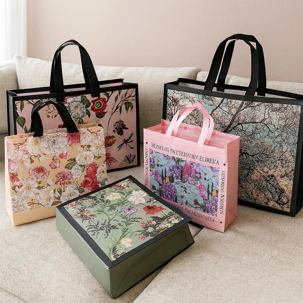 服裝袋 購物袋 鮮花袋 覆膜手提袋 防水手提袋 不織布袋 禮品袋 環保袋 客製手提袋 喜餅袋【S330304】