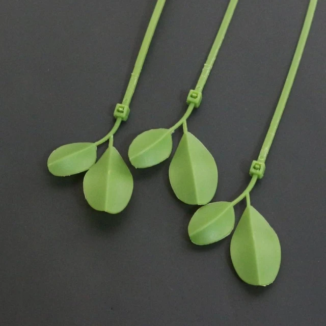 【同闆購物】小草束帶 綠色小草 葉子束帶 裝飾束帶 車牌裝飾 紮線帶 樹葉束帶 理線帶 綁線帶 捆線帶 塑膠束帶
