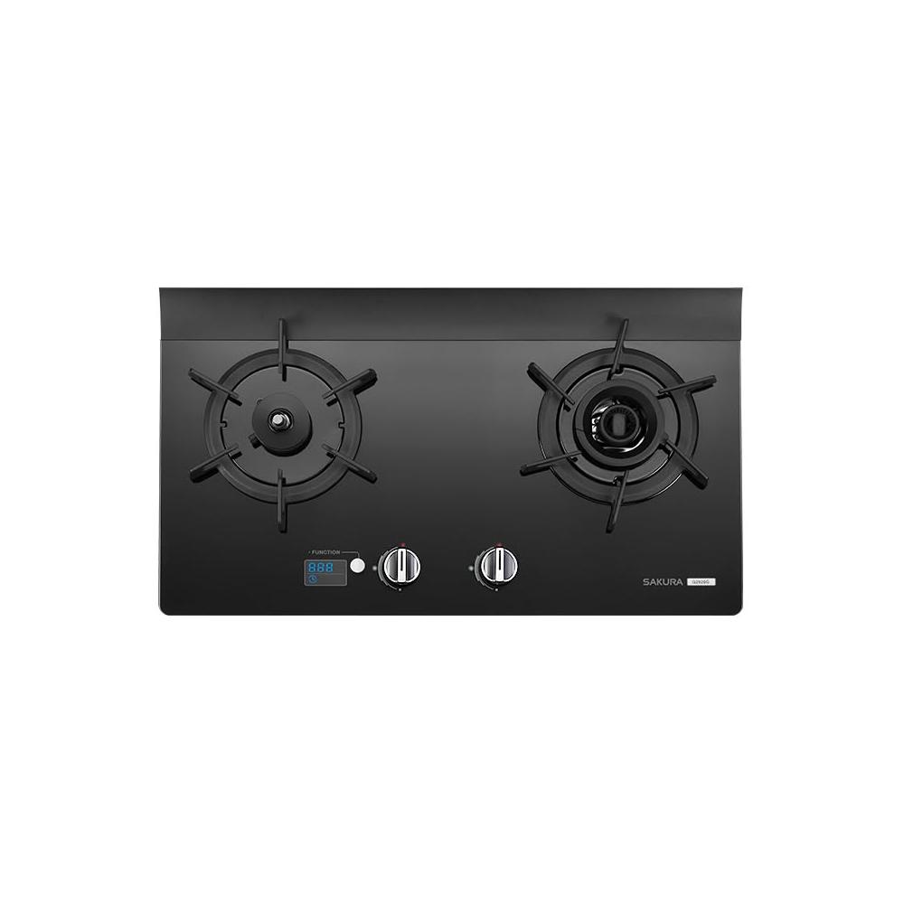 【SAKURA 櫻花】G2926G 智能雙炫火二口玻璃檯面爐 (含標準安裝) G-2926G｜檯面爐｜雙炫火｜定溫定時｜