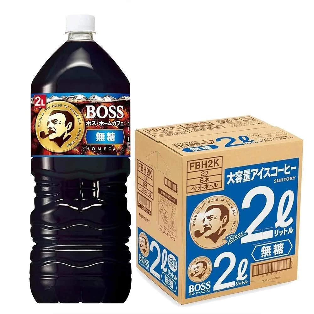 Suntory 三得利】BOSS Home Cafe 2000mlx1罐入無糖咖啡日本境內