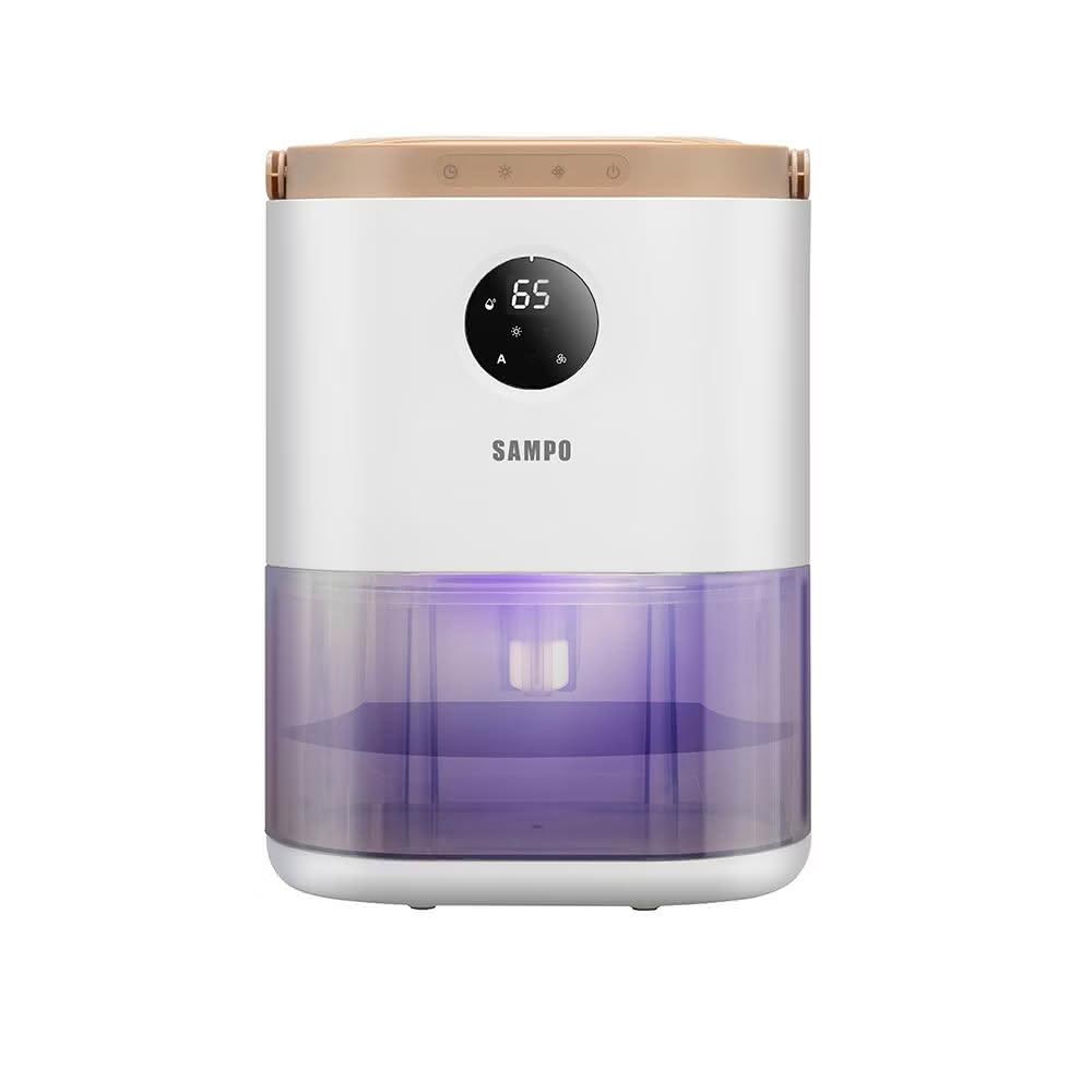 SAMPO聲寶 AD-W2102RL 電子式加濕器，具備35分貝睡眠模式，三段控制，自動睡眠功能，七色氣氛燈營造舒適氛圍。無壓縮機設計，低噪音運作，水箱容量2L，適用10坪以下空間。具備濕度顯示器、定時功能（最長48小時）、全拆式水箱設計，清潔方便。超一天不用一度電節能設計，適合居家使用。