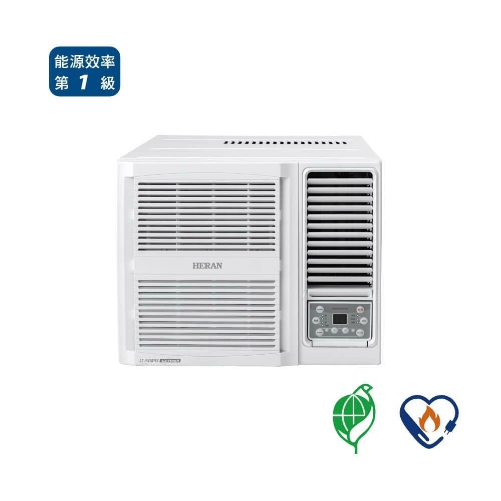 【HERAN 禾聯】5坪 R32變頻一級冷專窗型冷氣 藍波防鏽(HW-GT36)