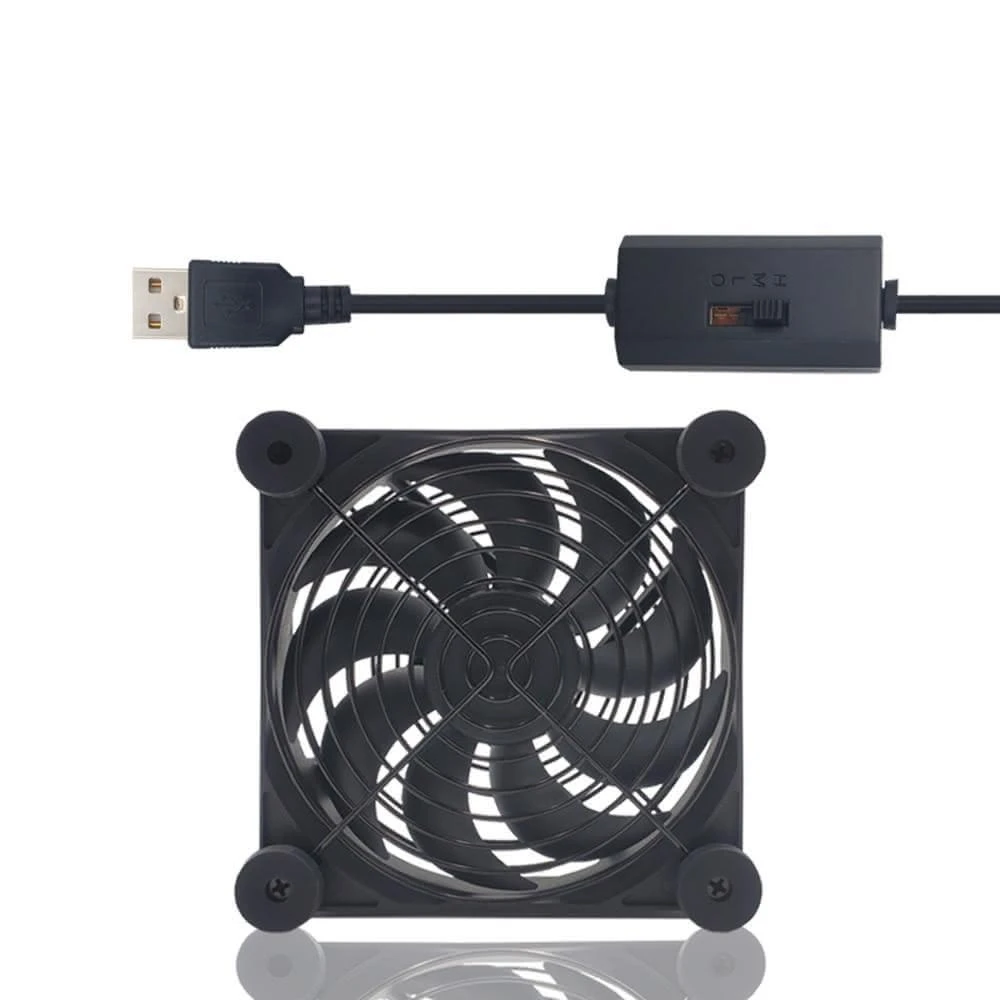 12cm 靜音款 USB 路由器 散熱器 機上盒 安博盒子 小米盒子 散熱 風扇 散熱架 數據機 無線分享器 wifi