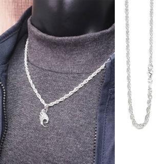 ART64】925純銀鍊子雙扣圓圈鍊4.0mm 寬鍊18吋至28吋長鍊男生項鍊