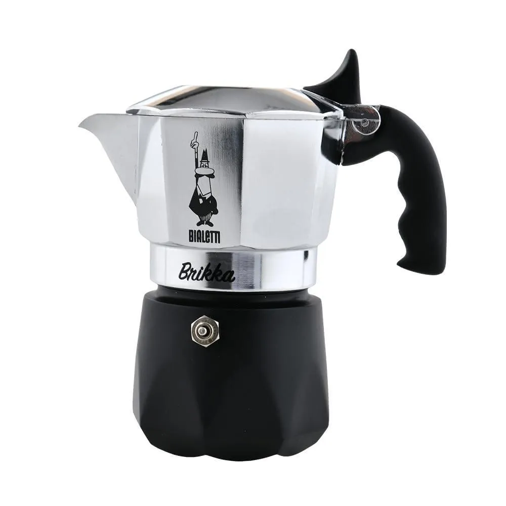 【Bialetti 比亞樂堤】Brikka 厚實加壓摩卡壺 2人份  咖啡壺平輸品咖啡壺