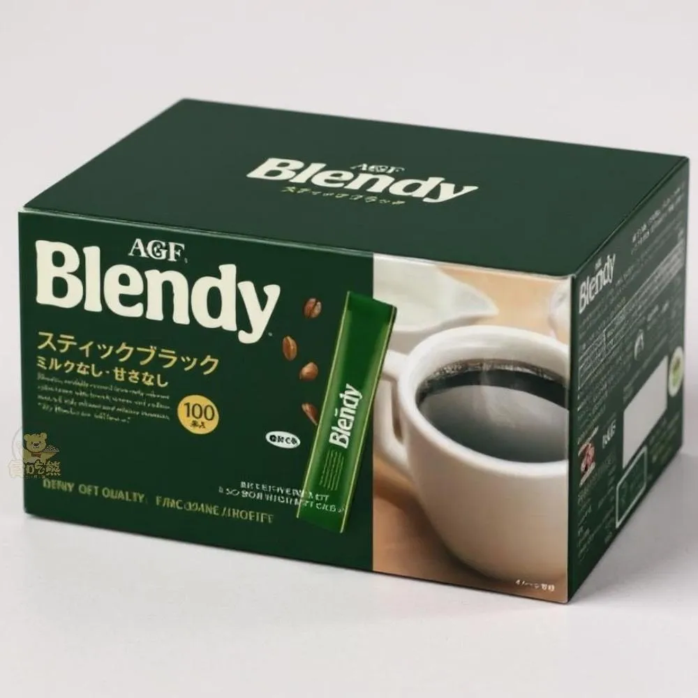 【AGF】*貪吃熊*日本 AGF Blendy 咖啡 即溶咖啡 隨身包 咖啡條 (100入|盒) 效期27年4月