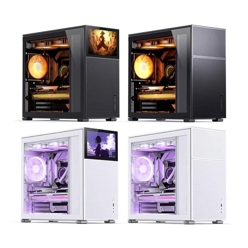 【JONSBO 喬思伯】D41 Mesh 機殼 網孔版/螢幕版（ATX/8吋螢幕188ppi/垂直風道/支援360水冷/電源可上下/6H硬度）