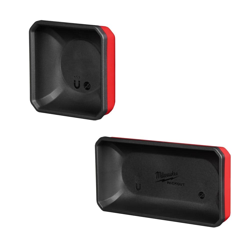 【Milwaukee 美沃奇】＊中崙五金【附發票】美沃奇 強磁 螺絲方形零件盤 吸鐵盤48-22-8070(正方)/48-22-8071(長方) 單售