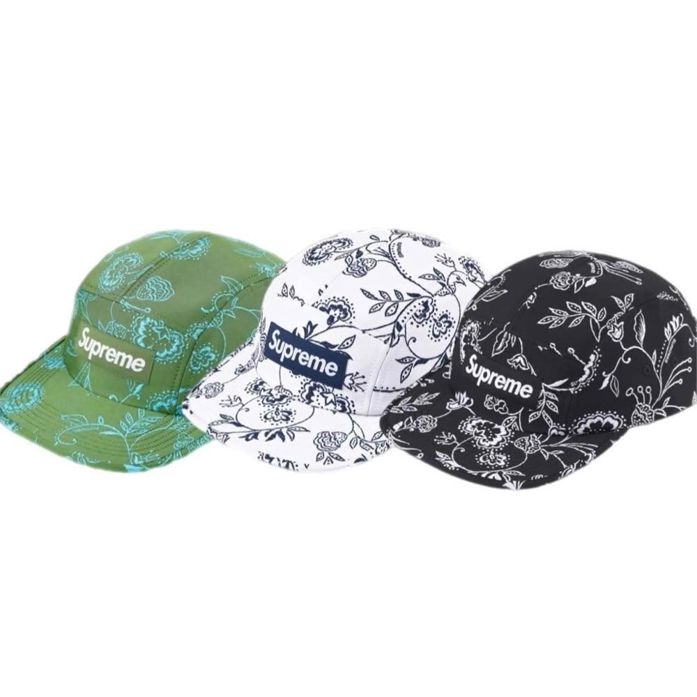 SUPREME 25SS Floral Jacquard Camp Cap Supreme Floral Jacquard Camp