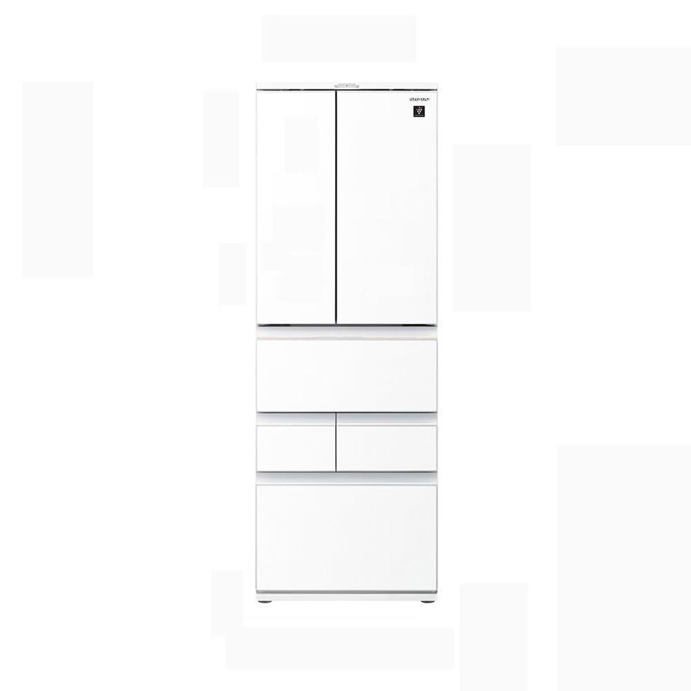 【SHARP 夏普】SHARP 夏普 504L AIoT智慧六門對開除菌變頻冰箱 水漾白 SJ-GK51AT-W