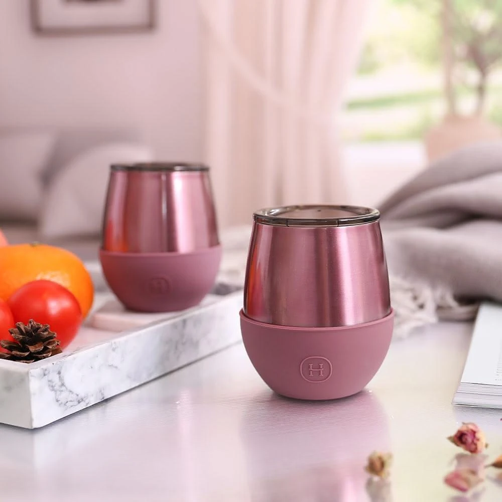 【HYDY】雙層隨行保溫杯240ml (玫瑰金杯-顏色任選;蛋型杯/咖啡杯/交換禮物/聖誕禮物/生日禮物/禮品)