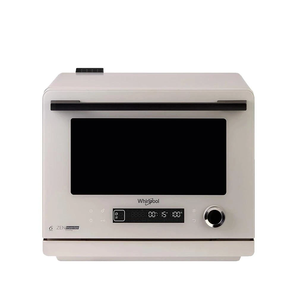 【Whirlpool 惠而浦】Coloris系列 26L 8合一全能變頻氣炸蒸烤微波爐 雲霧白 (MWP269TMT)