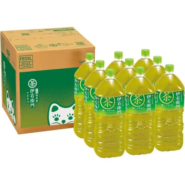 緑茶　331 CHARA 微百貨】日本三多利伊右衛門綠茶2000ml