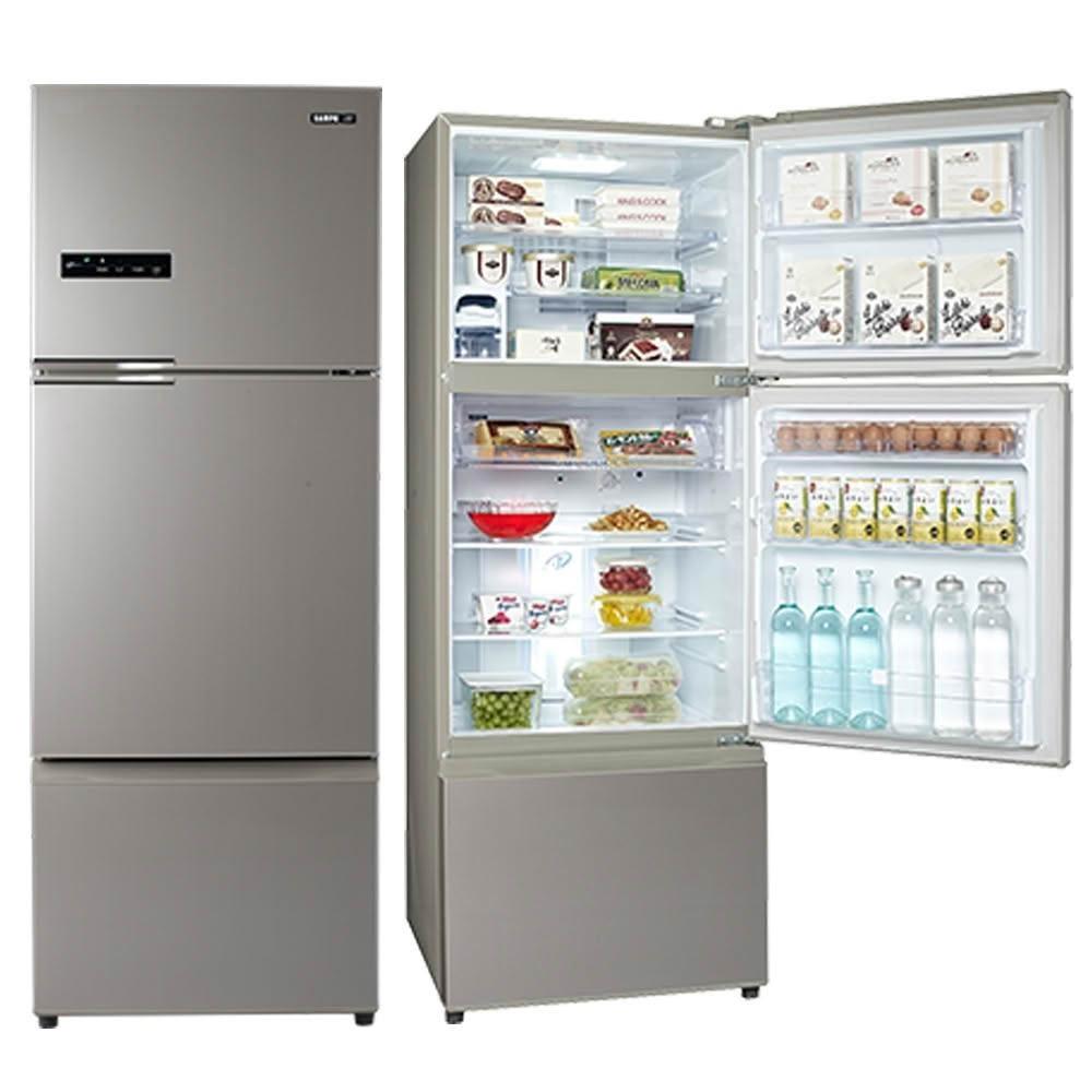 【SAMPO 聲寶】475公升一級能效變頻系列三門冰箱SR-C48DV(Y1)~含拆箱定位+舊機回收