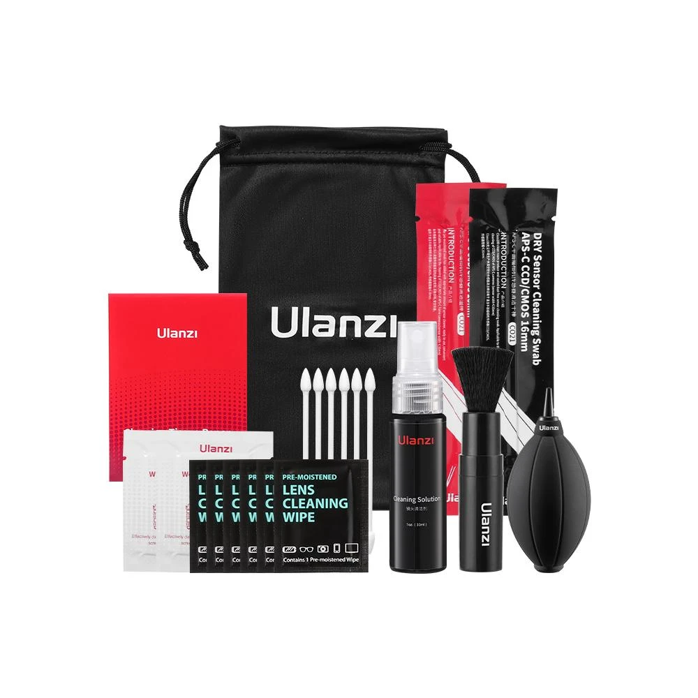 【Ulanzi 優籃子】【Ulanzi 十合一相機清潔套裝 CO72】清潔組 吹球 除塵氣吹 拭鏡筆 清潔液 拭鏡布 清潔濕巾 適用相機 