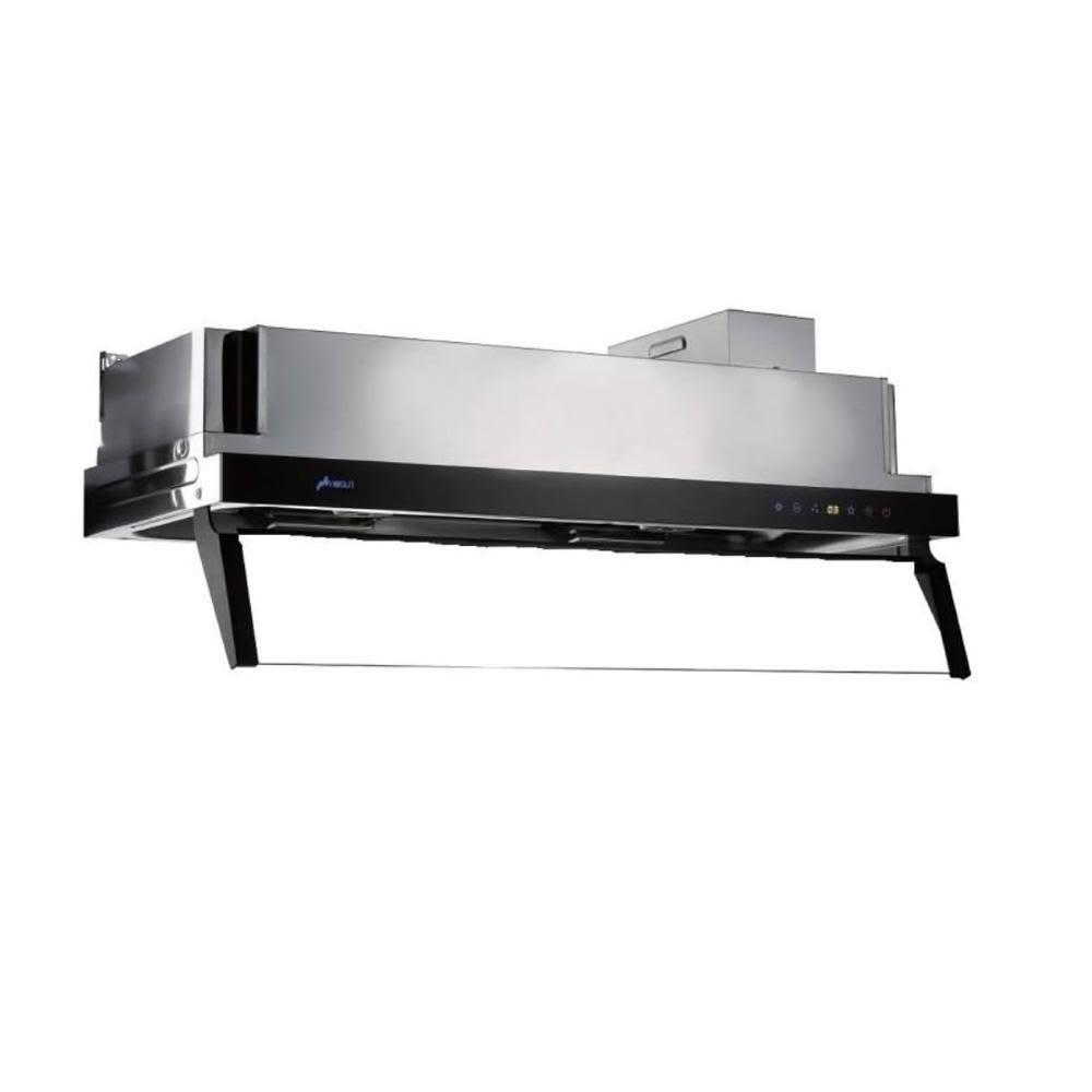 【豪山】VEA-9366 直流變頻排油煙機 (含基本安裝)|半隱藏式|90公分|雙渦輪|超省電|大吸力|黑玻面板|