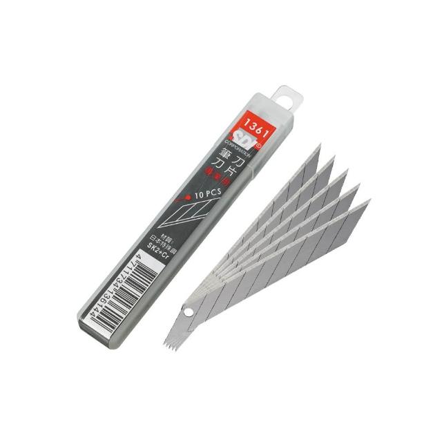 【SDI 手牌】1361 兩用小美工刀片 30度 刀片 10片/盒 (專業用 30度 刀片)