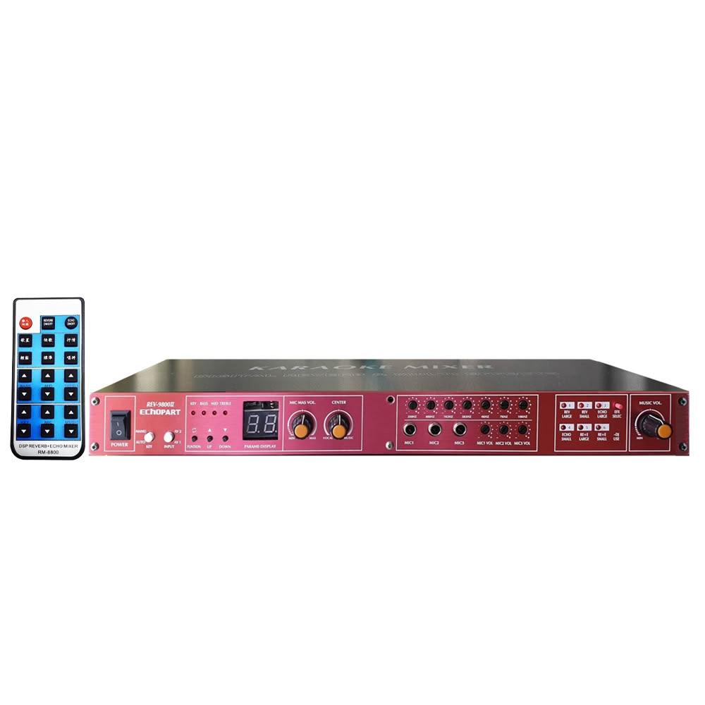 EchoPart REV-9800II 麥克風迴音混音機 含遙控器