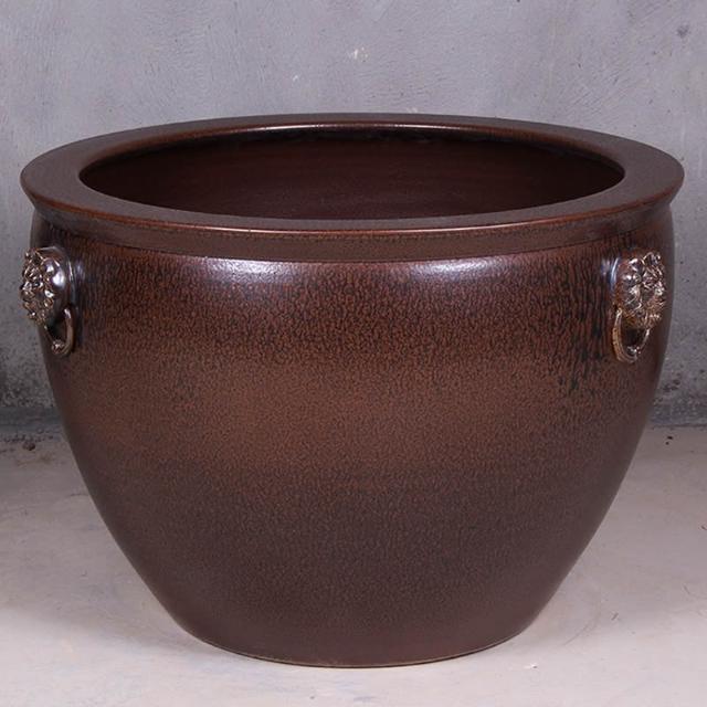 陶瓷錦鯉金魚缸特大號庭院門海大型睡蓮缸荷花缸老式大水缸