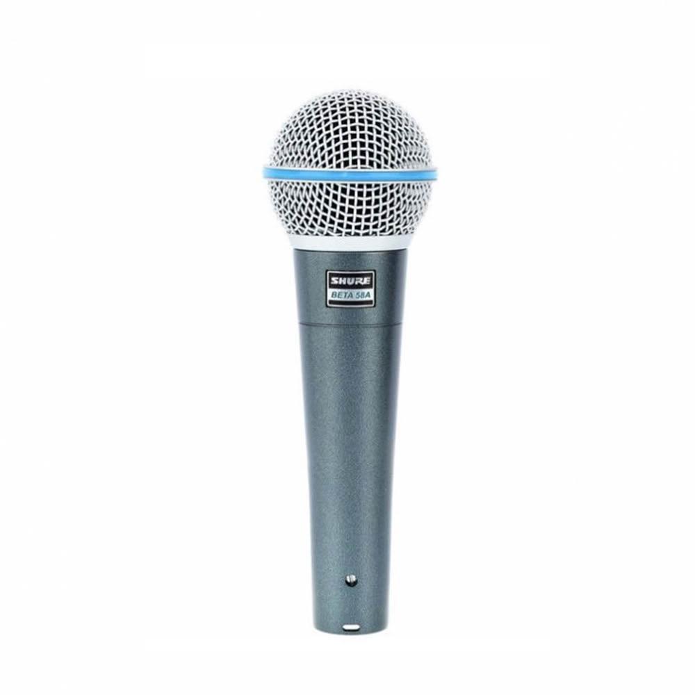 SHURE BETA 58A SHURE Beta 58A 為專業動圈式手持無線麥克風,黑色系設計,全向式指向性,適閤家庭K歌及行動K歌使用。配件包含mic夾及原廠拉鍊收納袋,產地其他國家,保固1年,提供優異音質與耐用性。