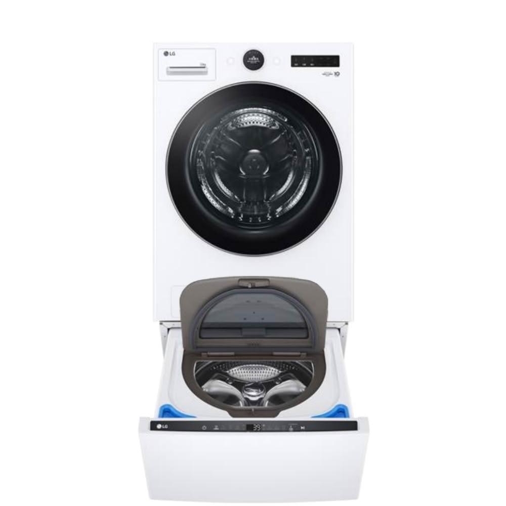 【LG 樂金】22公斤滾筒蒸洗脫+2.5公斤迷你洗衣機WD-S22FW-WT-SD250HW