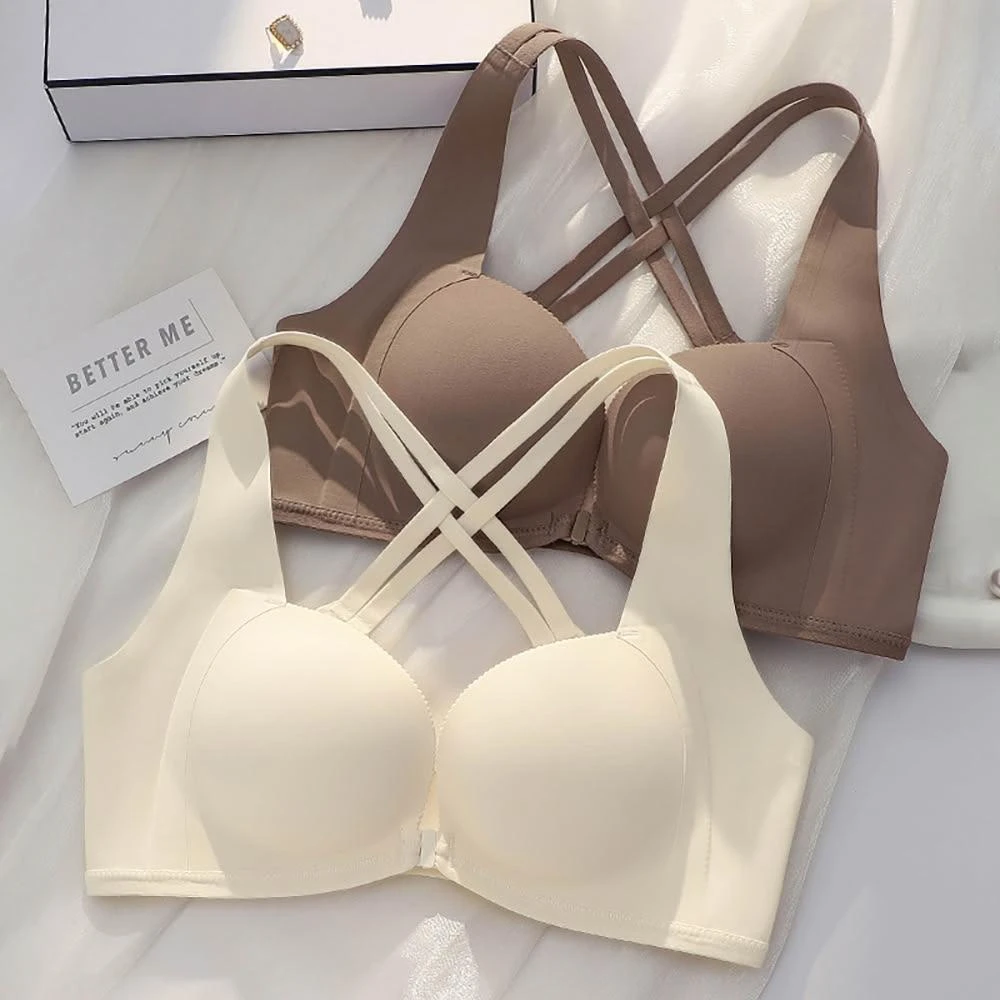 前扣交叉美背內衣 小胸內衣 無痕內衣 無鋼圈內衣 前扣式內衣 性感內衣 女內衣 內衣 內褲 內衣褲