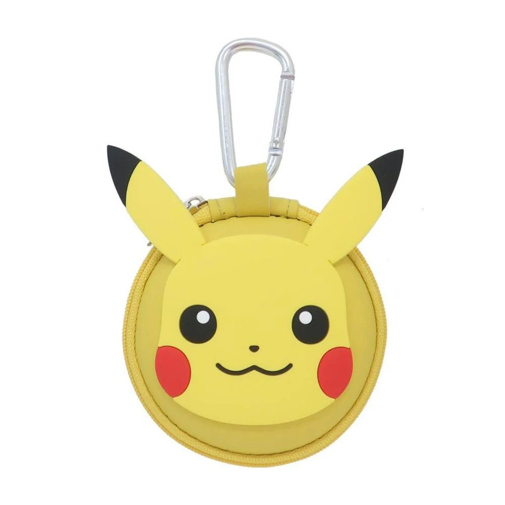 【POKEMON 精靈寶可夢】寶可夢 皮卡丘 小物收納包 包包吊飾 耳機包 高質感 皮革 神奇寶貝 pokemon 日本正版 該該貝比日本精品