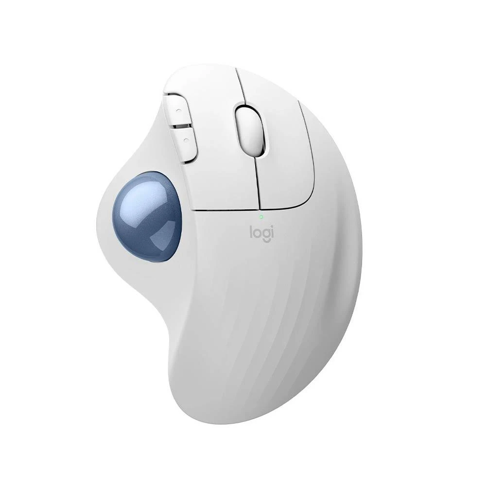 【Logitech 羅技】Logitech 羅技 Ergo M575S 無線軌跡球滑鼠 珍珠白