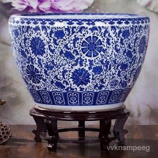 陶瓷魚缸金魚缸客廳龜缸荷花缸風水瓷缸大型特大養魚盆