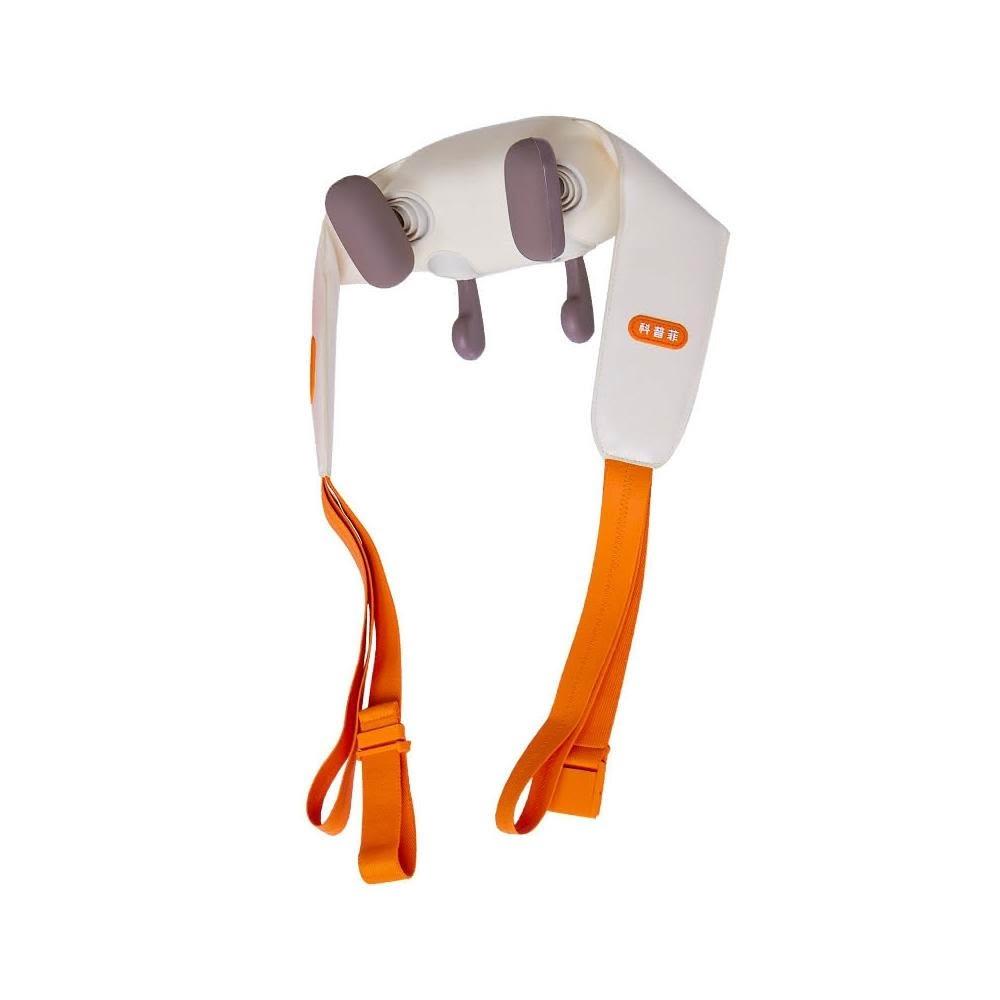 KEEPFIT 肩頸按摩器 KEEPFIT-B 型號,專業揉捏式按摩,配備溫熱功能,有效舒緩頸部、肩部、腰部、大腿及小腿痠痛。充電式設計,輕巧僅1.3kg,白色系外觀,適合居家使用。中國製造,BSMI認證 R54317,保固6個月,為個人衛生用品。 KEEPFIT 肩頸按摩器 KEEPFIT-B 揉捏式溫熱按摩機 充電式多部位按摩 白色輕便款