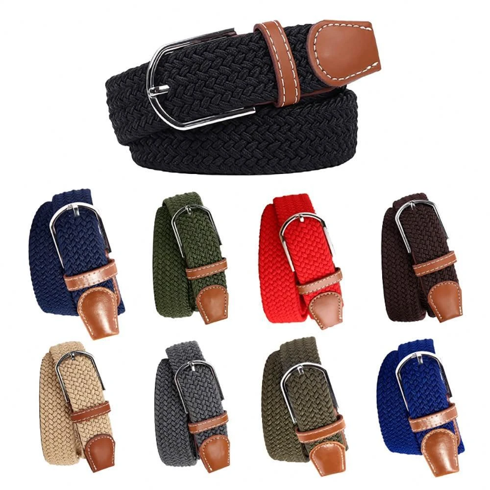 【捕夢網】105cm無孔彈力編織皮帶 皮帶 編織皮帶 休閒皮帶 女用皮帶 腰帶 男皮帶 牛仔褲腰帶 尼龍腰帶