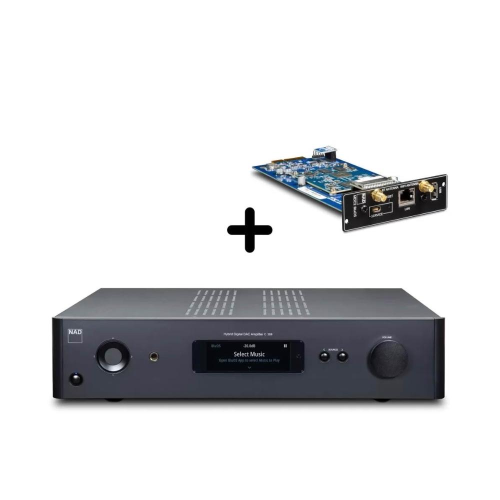 【NAD】C389 串流綜合擴大機 內建Bluos-D 最大輸出功率:210W/8ohms