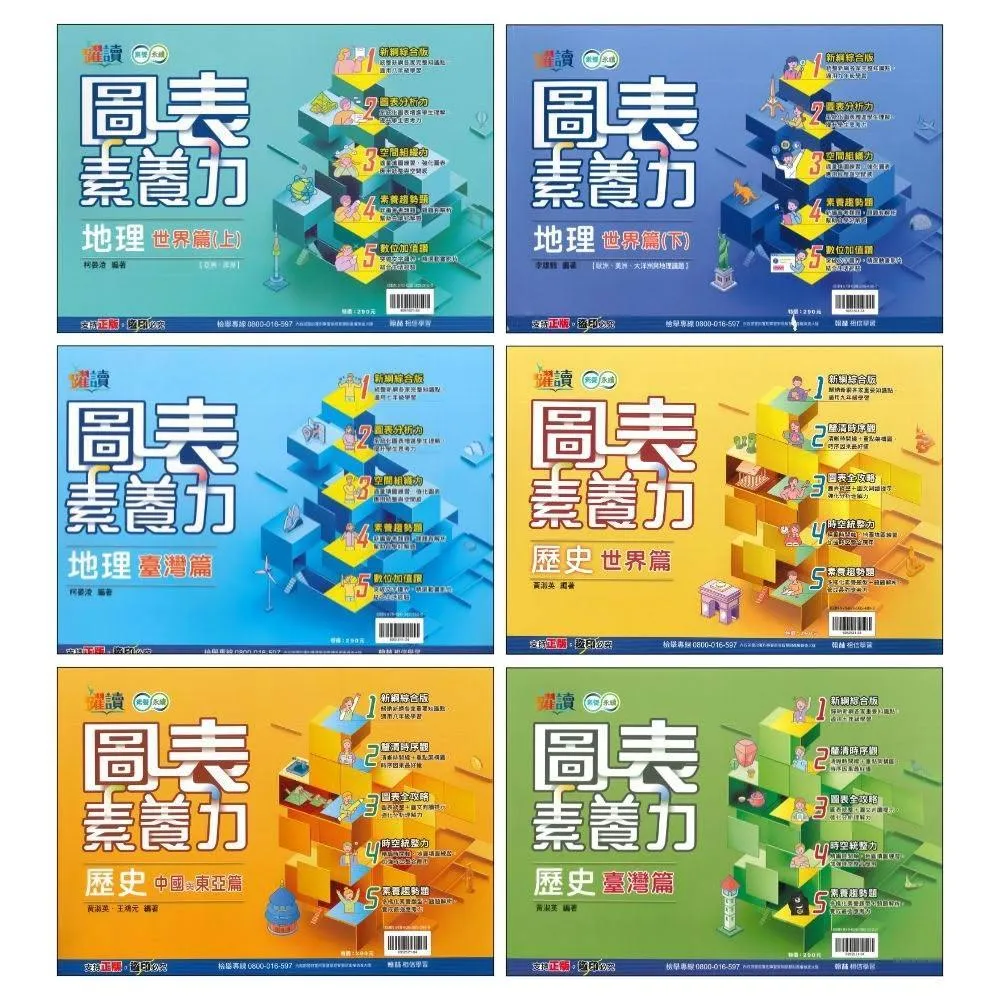 ●大書局●*翰林國中 躍讀『圖表素養力』地理 歷史_國一、國二 適用 彙整各版精華(附解答)