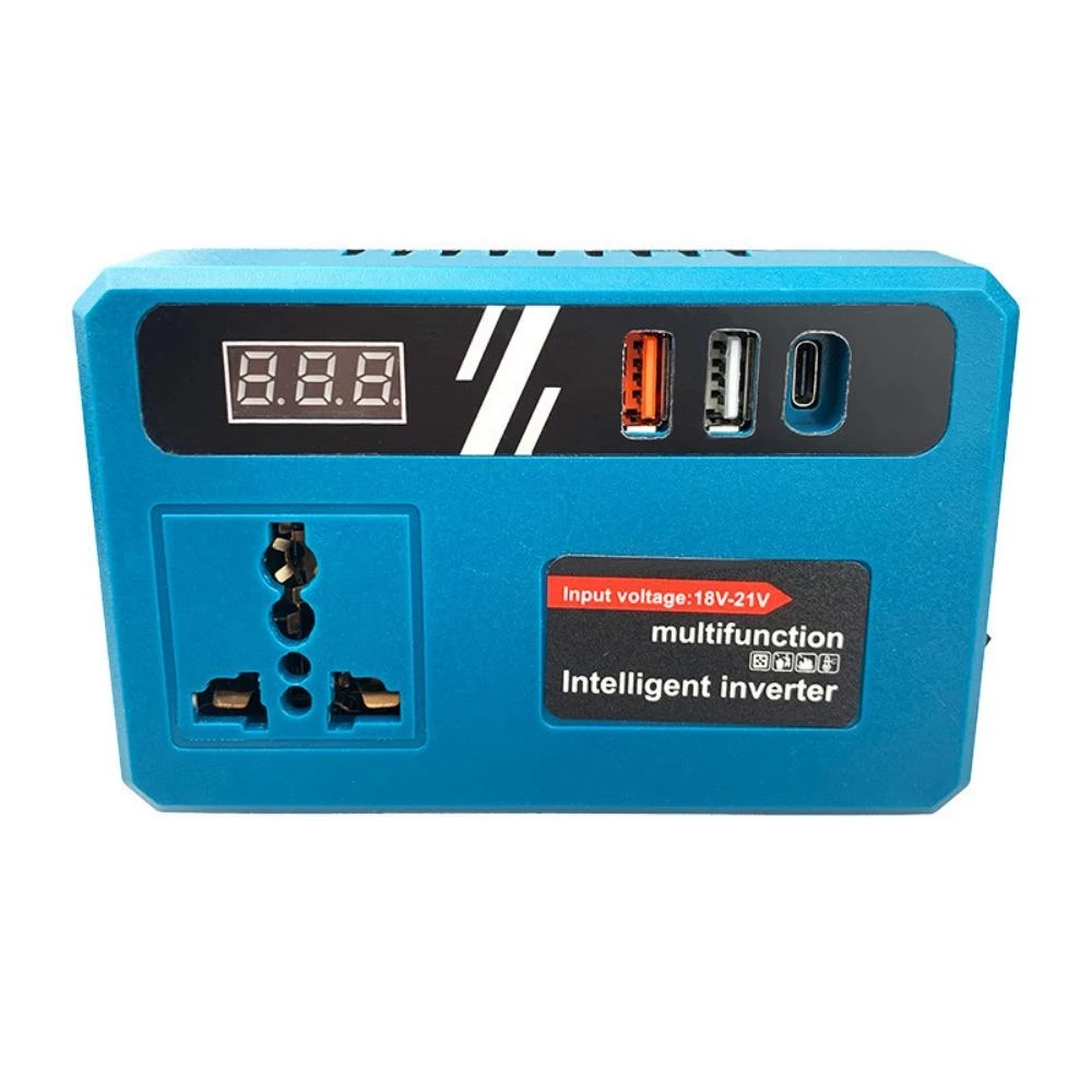 逆變器 牧田款 修正弦波逆變器 18V-21V轉110V 數顯電源轉換器 供電模組 大功率【AM255】