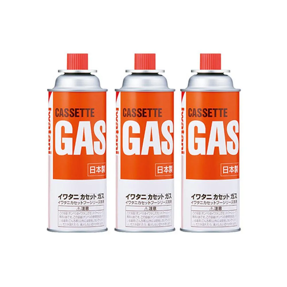 【Iwatani 岩谷】卡式爐用瓦斯罐 250g 3瓶入 /組 (橘色) CB-250-OR