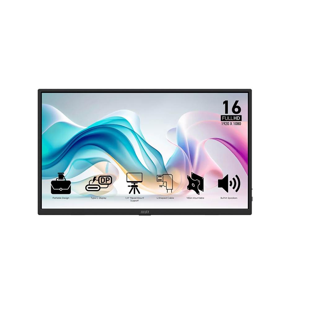【MSI 微星】MSI 微星 PRO MP165 E6 可攜式螢幕 16吋 60Hz FHD 4ms 內建喇叭 電腦螢幕 遊戲螢幕