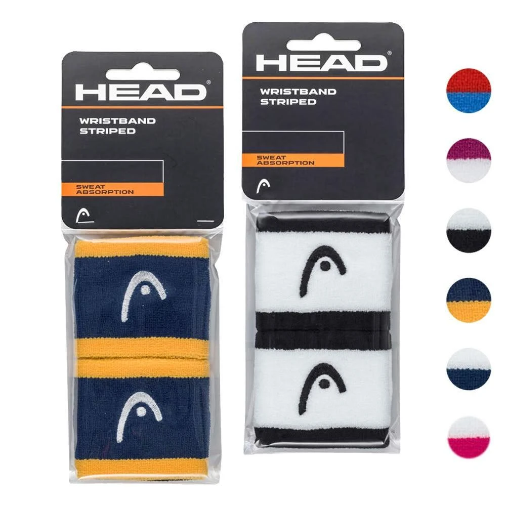 【HEAD】2.5吋護腕 285864 吸汗護腕 2只/組 WRISTBAND STRIPED