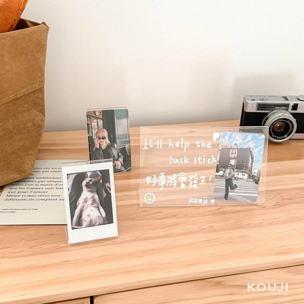 【KOUJI】壓克力相框 桌面相框 相框 拍立得相框 專輯小卡 透明卡冊 壓克力相框 價格牌 展示牌 立牌