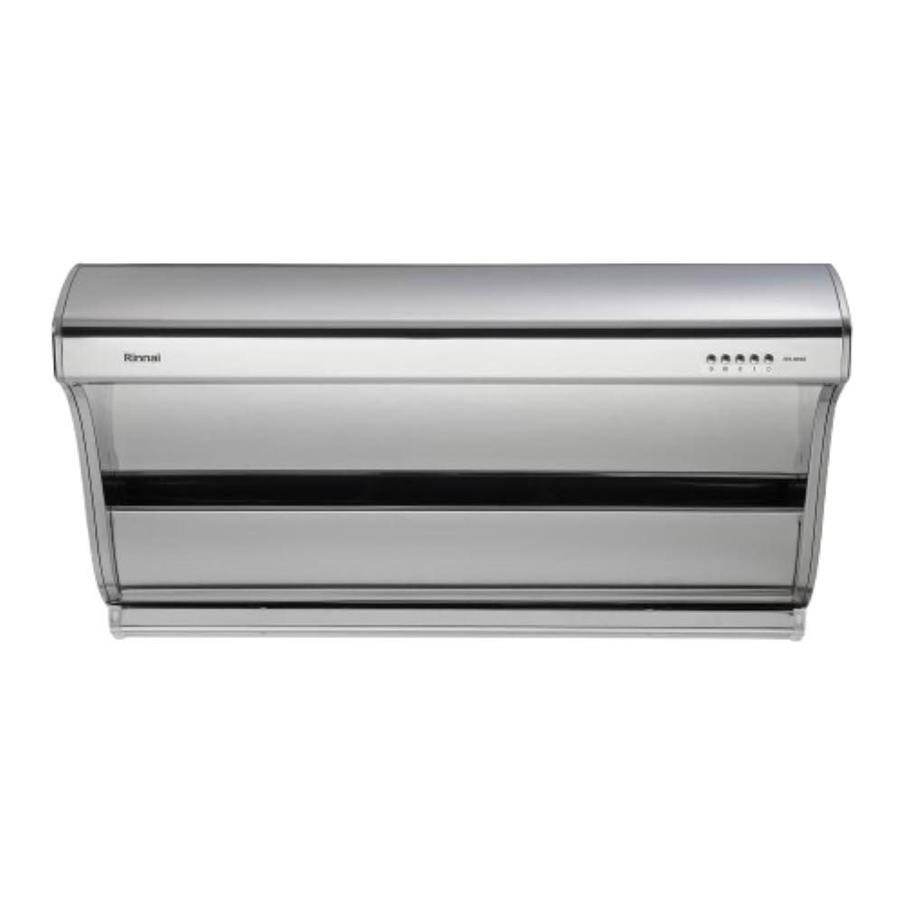 【林內】RH-9190 深罩式高速馬達排油煙機 (含基本安裝)｜斜背式｜90公分｜深罩攏煙｜大吸力｜無油網設計｜