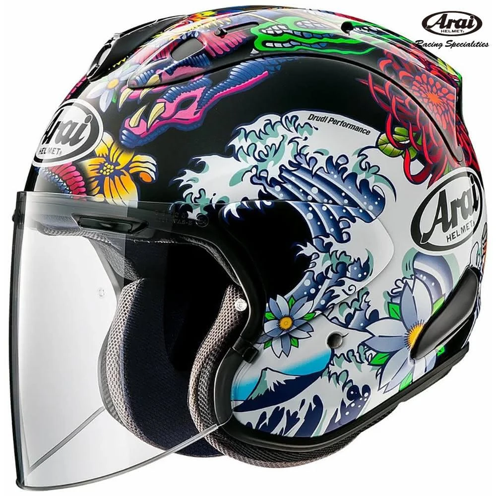 Arai VZ-RAM ナカガミGP2 L 新品 NAKAGAMI 中上貴晶 MotoGPライダー中上貴晶選手のレプリカグラフィック！ アライ